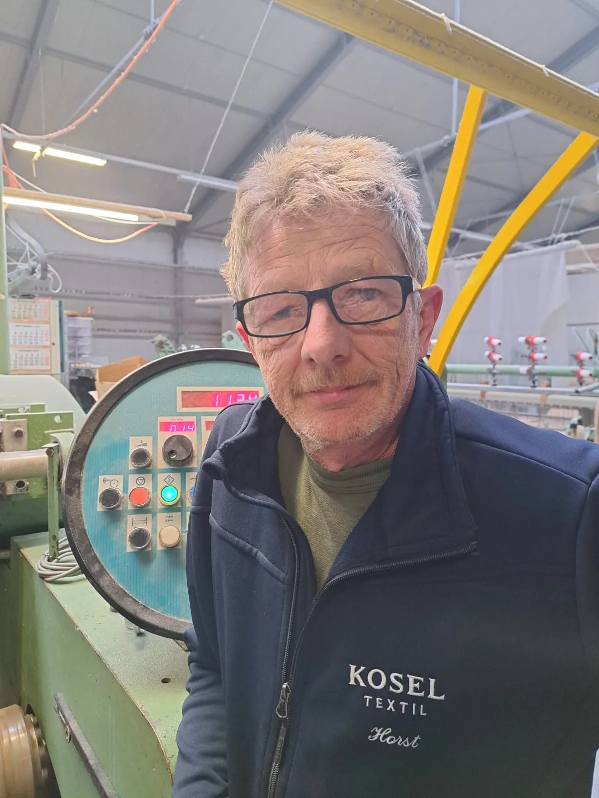 Porträt von Horst Kosel, technischer Geschäftsführer von Kosel Textil