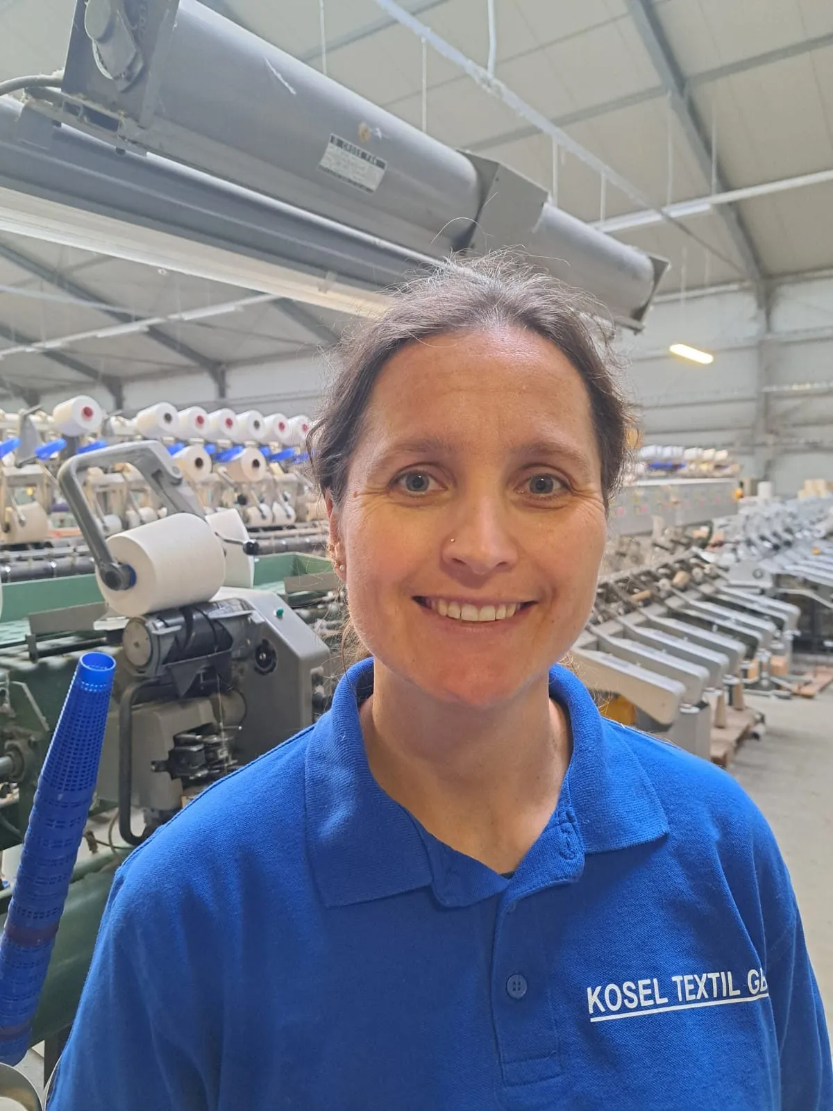 Porträt von Indra Hellstern, Leitung Konfektion bei Kosel Textil